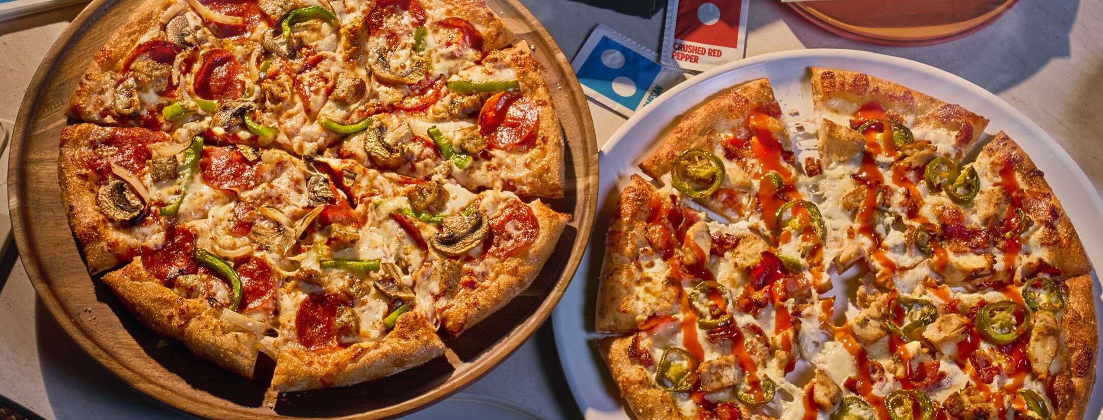 50% off all pizzas.